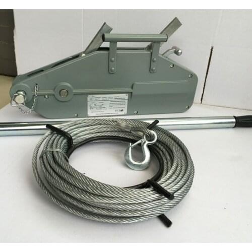 0.8T / 1.6T / 3.2T20M Traction Field Non-Electric Aluminum Alloy Steel Wire Rope Hand Pulling Hoist