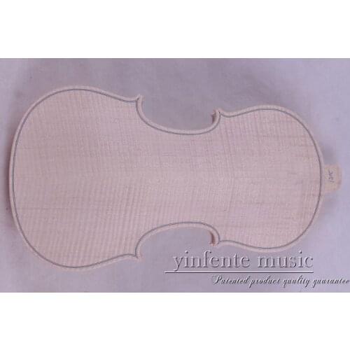 1 pcs New unfinished violin White Violin one piece flame maple Back 4/4 2051
