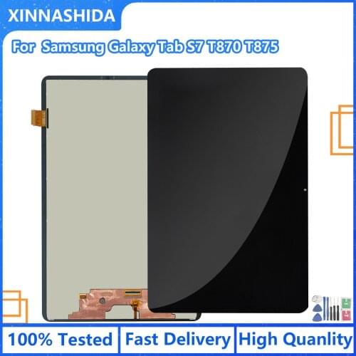 For Samsung Galaxy Tab S7 LCD Display Touch Screen Digitizer Panel Assembly For Samsung Tab S7 SM-T870 T875 T876B Lcd 11.0"