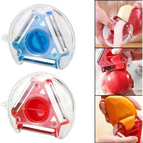 3 In 1 Vegetables Fruit Peeler Multi Cutter Potato Cucumber Peeler Kitchen Gadgets Slicer Blade Grater Rotatable Shredder