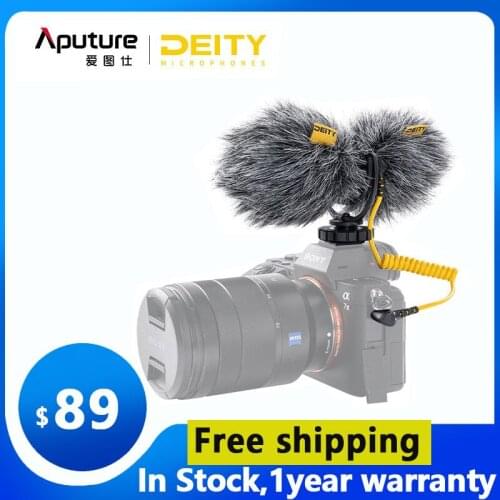 Aputure Deity V-Mic D4 Duo Microphone Mini Portable Voice Recorder Dual Cardioid Interview Mic for Vlog Pocket Cam DSLR Camera