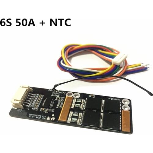 BMS 6S 50A NTC BMS Board with NTC for 3.7V Ternary Lithium Battery Protection Board/BMS 7S/BMS 6S Board