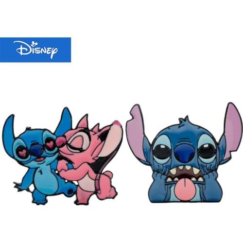 Disney Lilo & Stitch Brooch Pins Badge For Woman Backpack Clothing Decorative Bag Brooches Fashion Accessories