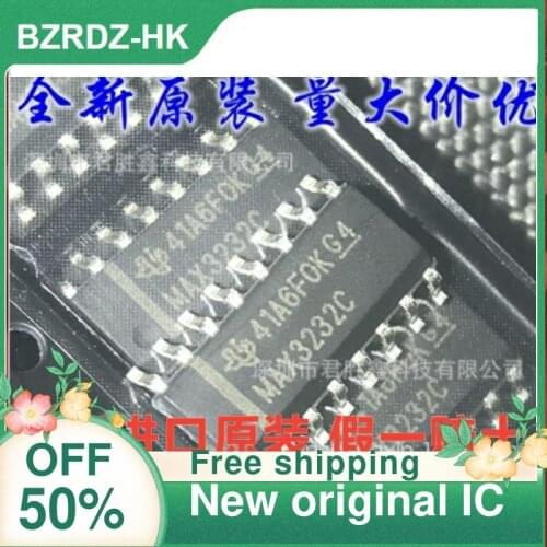 2-5PCS/lot MAX3232CDR MAX3232C MAX3232 SOP16 RS-232 New original IC