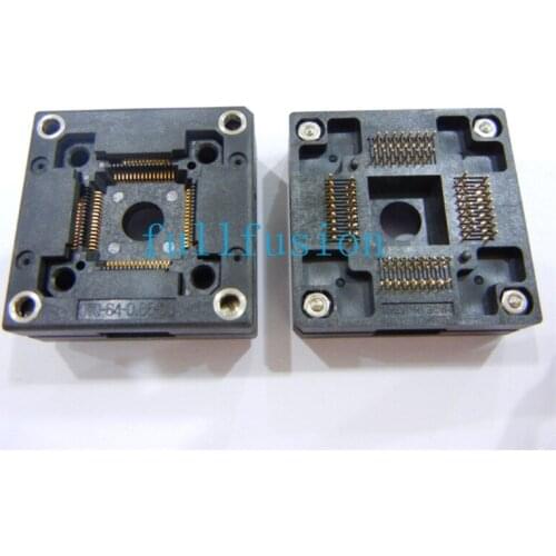 OTQ-64-0.65-03 QFP64P 0.65mm Pitch Enplas IC Test Socket TQFP64P Burn in Socket