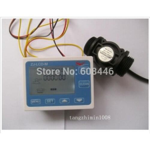 G1" Flow Water Sensor Meter+Digital LCD Display control