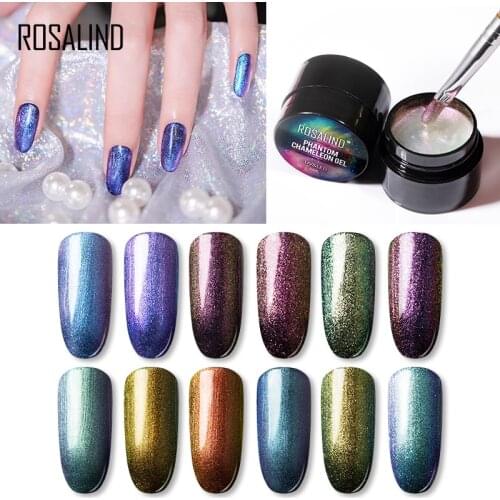 ROSALIND Gel Nail Polish Phantom Chameleon Hybrid Varnishes Set Manicure Decoration Base Top For Nails UV LED Lamp Art Lacquer