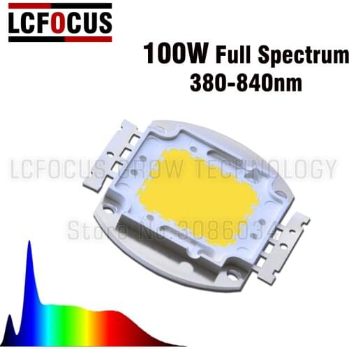 Hydroponics 100W Grow LED Full Spectrum 380-840nm Vegetable Coral Indoor Leaf Plant DIY 100W 200W 300W 500W 1000W LED Grow Light