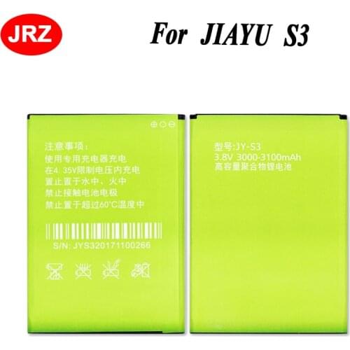 Quality 3000-3100mAh JY-S3 For JIAYU S3 battery JY S3 Batterie Bateria Batterij Accumulator