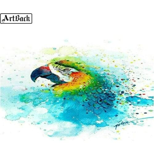 Animal 5d diy diamond painting watercolor eagle pattern full square drill diamond embroidery mosaic art crafts home decoration