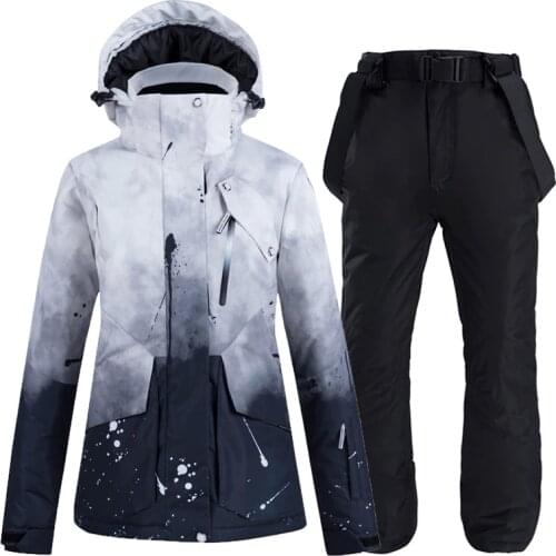 Snowboarding Sets Skiing Jacket and Pant Snow suits women ski sets Warm Waterproof Windproof winter outdoor clouthes