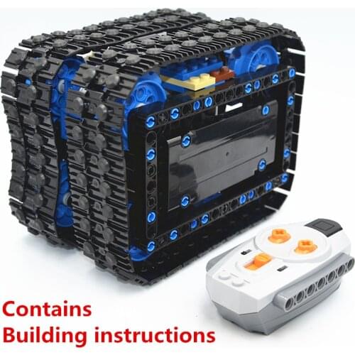 Building Blocks MOC Technical Compact Tracked Cube (RC) compatible with lego For boys toy (Designer by martijnnab)