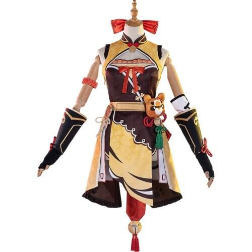 Game Genshin Impact Xiangling Cosplay Costume C00158