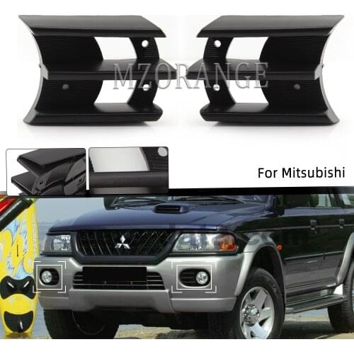 Front Bumper Fog Light Lamp Cover Grille for MITSUBISHI Montero PAJERO SHOGUN SPORT 1999-2008 Fog Lights Covers Grilles