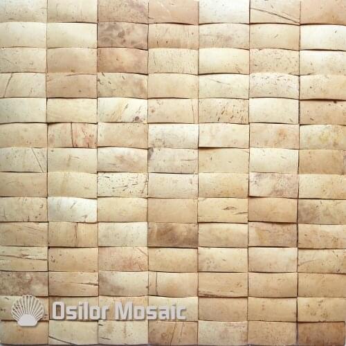Southeast Asia style natural 100% coconut shell mosaic tile for home decoration