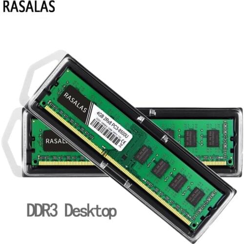 Rasalas Memory RAM DDR3 Desktop1066 1333 1600Mhz 8500u 10600u 12800u DIMM 240pin Memoria RAM for PC Computer parts