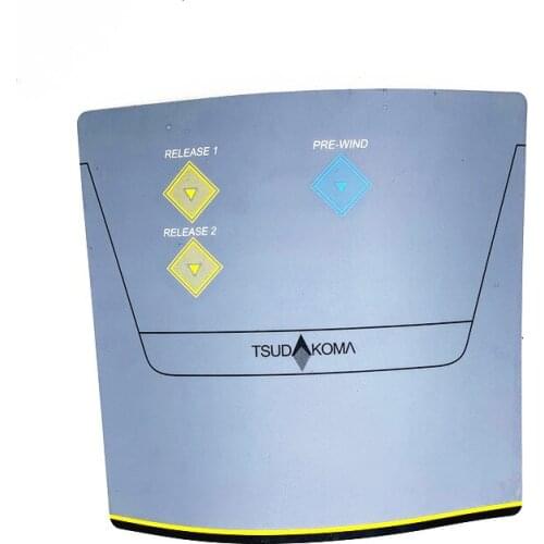 Tsudakoma air jet loom weaving machinery spare parts high quality weft accumulator operation panel key adhesive film sticker