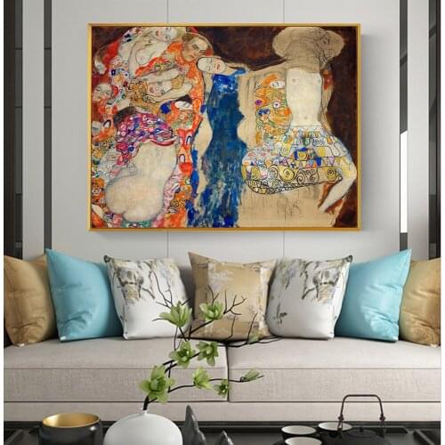 Gustav Klimt Kiss Diamond Embroidery Full Set Diamond Mosaic Picture Of Rhinestones Diamond Painting Beads Home Decor