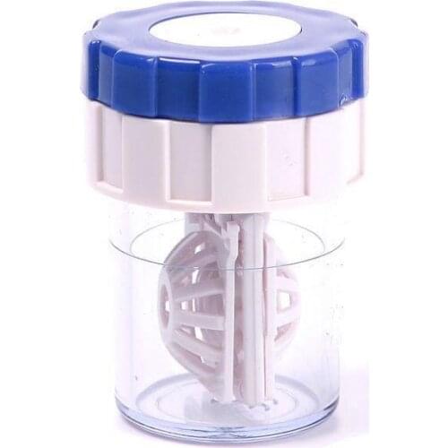 Portable Manually Contact Lens Cleaner Washer Cleaning Boxes Case Lenses Tool Accessories Plastic I2H9