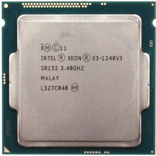 Intel Xeon E3 1240 v3 8M Cache 3.4 GHz SR152 LGA1150 CPU Processor
