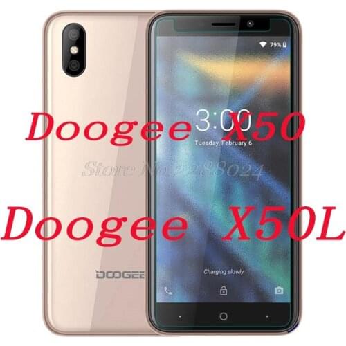 Smartphone 9H Tempered Glass for Doogee X50L X50 5" Explosion-proof Protective Film Screen Protector cover phone