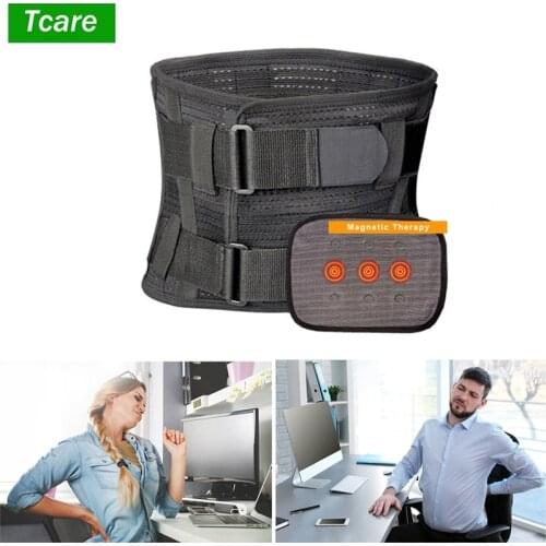 Tcare Lumbar Lower Back Brace and Support Belt Unisex Relieve Lower Back Pain with Sciatica Herniated Scoliosis Back Pain Relief