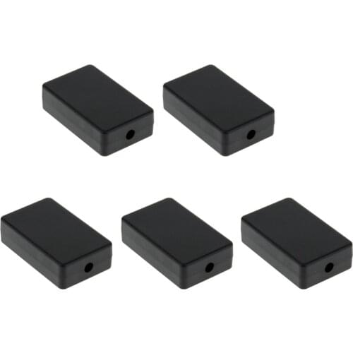 Pack Of 5 Black Small Plastic Electronic Project Box 60 X 37 X 17mm