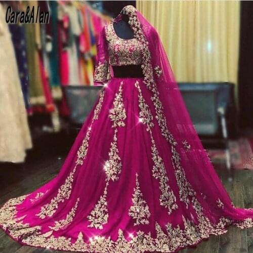 Vintage Two Pieces Evening Dresses with Veil Lace Appliqued Aso Ebi Prom Dress A Line Vestidos De La Celebridad
