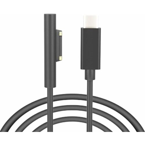 Surface Connect to USB Type C Charging Cable Surface Pro 3 4 6 Pro Go Laptop Book 15V PD Charger Power BanK