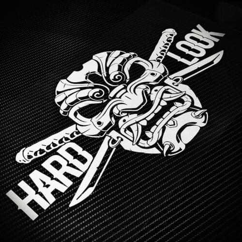 LuLuSticker #250 Japanese Car Styling Rear Windshield HARD LOOK Warrior HF JDM Reflective Stickers Waterproof Decals