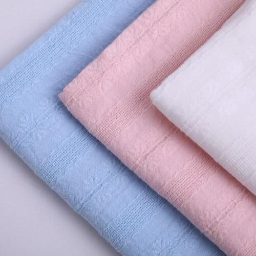 140 cm width cotton and linen jacquard pattern designer fabrics for sewing dress pajamas creative DIY fabric