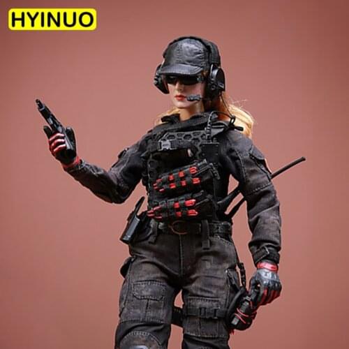 1/6 Scale FT007 Fighting Girl Female Military Uniform Women Sexy Battle Suit Clothes Clothing Set For 12" Action Figure Body