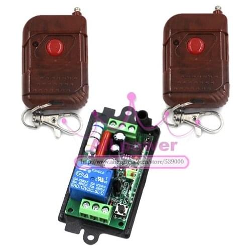 AC110V 220V 10A 200M 1 Channel Wireless Remote Control Switch Relay for Water Pump