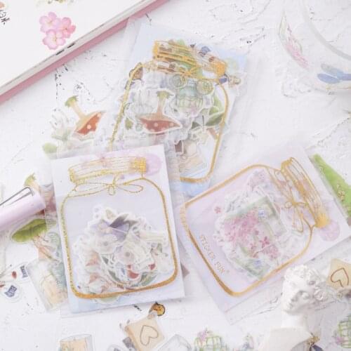 2pack/lot Kawaii Girl Heart Hot Stamp Stickers Label Sticker DIY Diary&Album Decoration Stickers Stationary