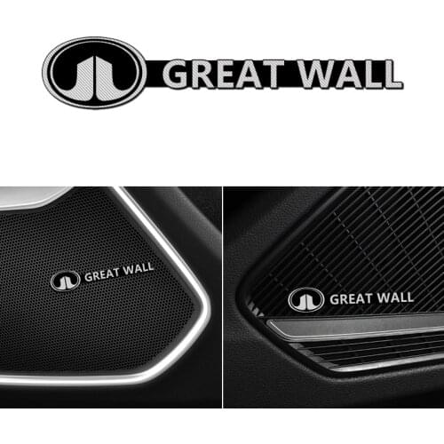 4pcs Car styling speaker aluminum 3D sticker sound stickers For Great Wall Haval Hover H3 H5 Accessories