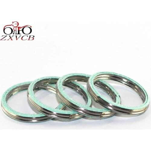 4 PCS FOR YAMAHA RD125 RD125LC TZR YT RD 125 TZR125 YT125 DT175 MX175 TY175 RT180 DT MX TY RT 175 180 Exhaust Pipe Header Gasket