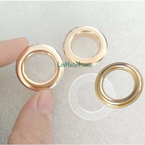 50pcs/lot 28mm round metal brass eyelets with washer metal grommets gold/nickle/black nickle/bronze free shipping Eyelets-28MM