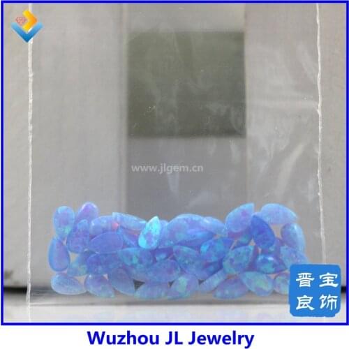 50PCs/lot) 3*5mm pear cabochon opal stone synthetic opal pear shape four color to choose op06/op38/op52/op19