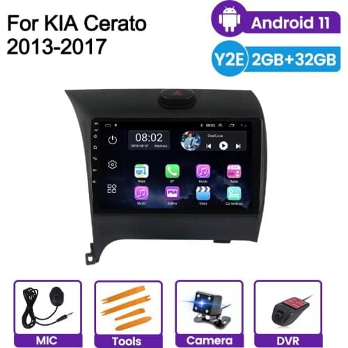 2din Android 11 9" Car Radio Multimedia Video Player For Kia K3 Cerato Forte 2013-2017 3 YD Tuner Navigation GPS Support Carplay