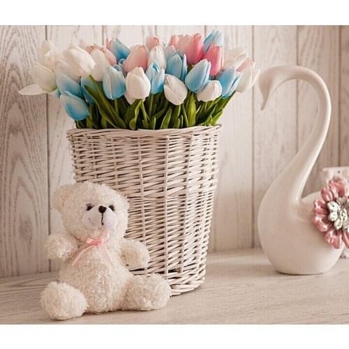 Free shipping Fashional tulips High-grade PU artificial flowers simulation flowers ,20pcs/lot
