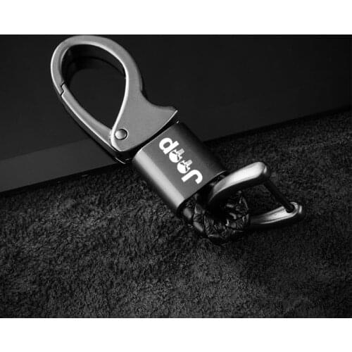 Key With Logo Keyring Metal Car Emblem car Styling Leather/ Key Ring Keychain For Jeep Renegade Compass Patriot Car Accessories