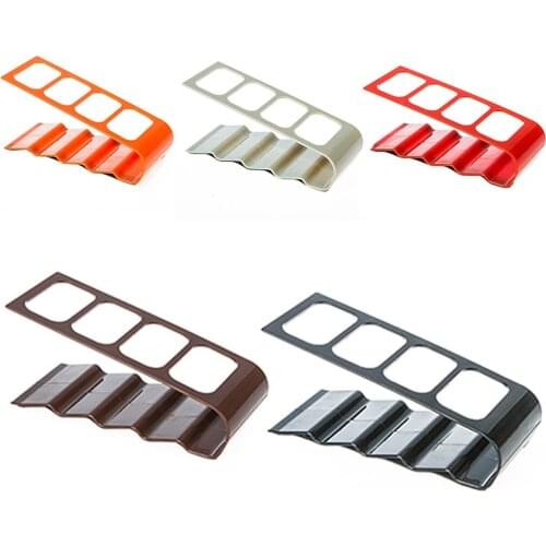 4 Frame Holder Stand Storage Plastic TV DVD Stereo Remote Control Holder Stand Storage Caddy Organizer Box for Home Clear