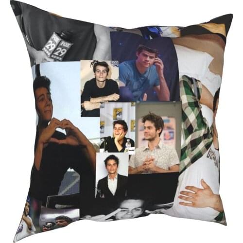 Dylan O'Brien Teen Wolf Pillowcase Printed Polyester Cushion Cover Decorations Throw Pillow Case Cover Car Zippered 45*45cm