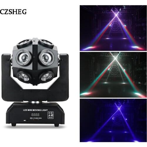Disco 12*10W RGBW stage lighting moving head LED professional sound control colorful rotating light dj party