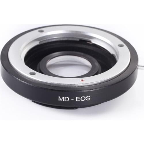 MD/MC to Canon EF 7D 5DIII II 1200D 700D 750D 1D Mount Adapter w/ Glass+Caps