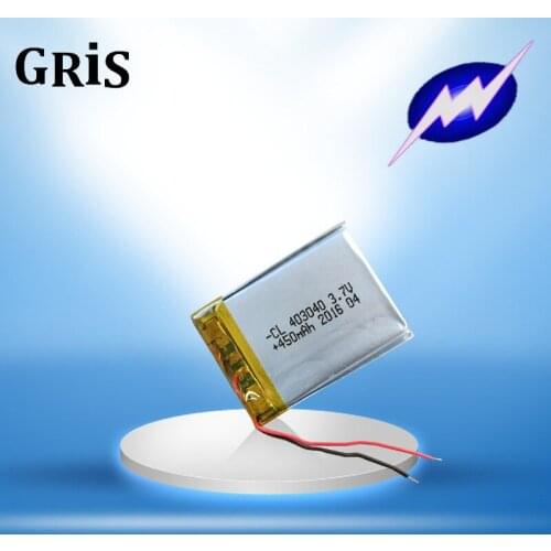 3.7V polymer Q99 rechargeable lithium battery MP3 package sunspot Q12 recorder 403040 450mAh Rechargeable Li-ion Cell