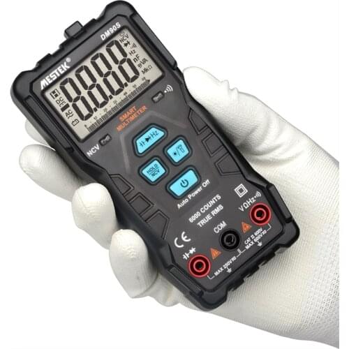 MESTEK DM90S High-speed full intelligent multimeter NCV True RMS digital automatic anti-burning portable universal multimeter