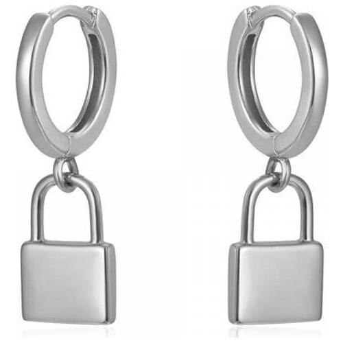 DARK DIAMOND-ring padlock in 925 sterling silver or 18K gold plated