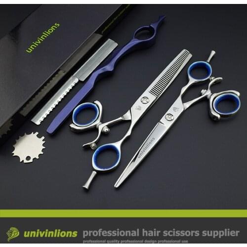 6" professional japan hair scissors rotating swivel hairdressing scissors thinning rotary shear rotating thumb shears coiffure