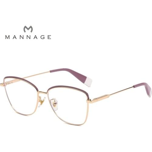 Metal Blue Light Blocking Glasses Women Anti Radiation Computer Screen Glasses Blue Light Gamer Glasses